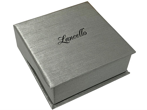 Lancello Tungsten 8mm Rose IP Plating Etched Wedding Band