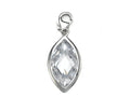Finejewelers April Simulated Birth Month Marquise Shape Charm for Charm Braclelet or Smartphone using our Smartphone Plu