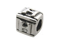 Zable Sterling Silver Block H-Letter Bead / Charm