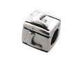 Zable Sterling Silver Block L-Letter Bead / Charm