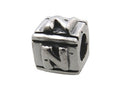 Zable Sterling Silver Block N-Letter Bead / Charm
