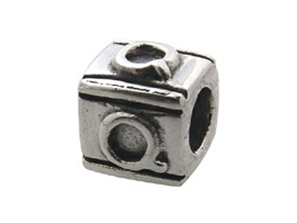 Zable Sterling Silver Block Q-Letter Bead / Charm
