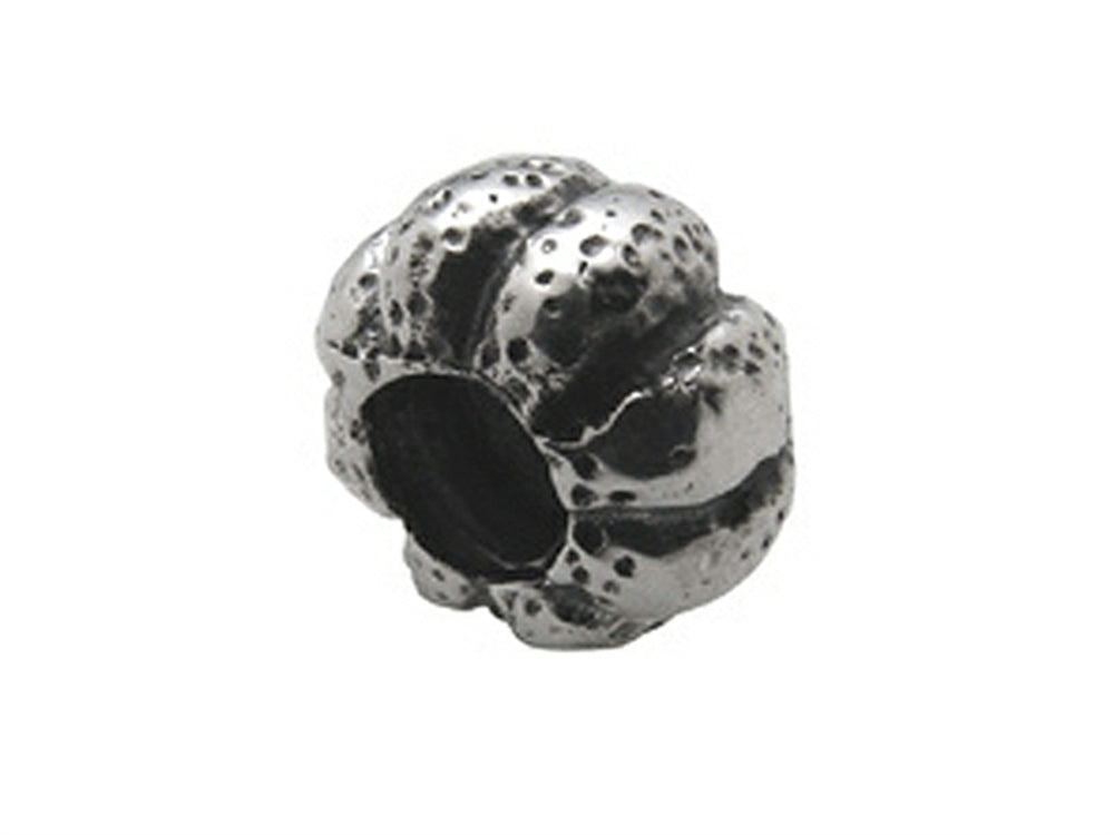 Zable Sterling Silver Pumpkin Bead / Charm