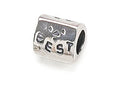 Zable Sterling Silver Triangular Best Bead / Charm