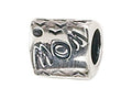 Zable Sterling Silver Triangular Mom Bead / Charm