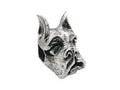 Zable Sterling Silver Boxer Dog Face Compatible Pandora Compatible Bead / Charm