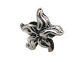 Zable Sterling Silver Flower-Wavy Leaves Bead / Charm