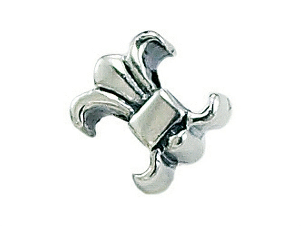 Zable Sterling Silver Fleur-De-Lys Bead / Charm