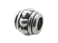 Zable Sterling Silver Tube with Hearts Bead / Charm