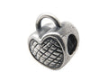 Zable Sterling Silver Heart Lock Bead / Charm