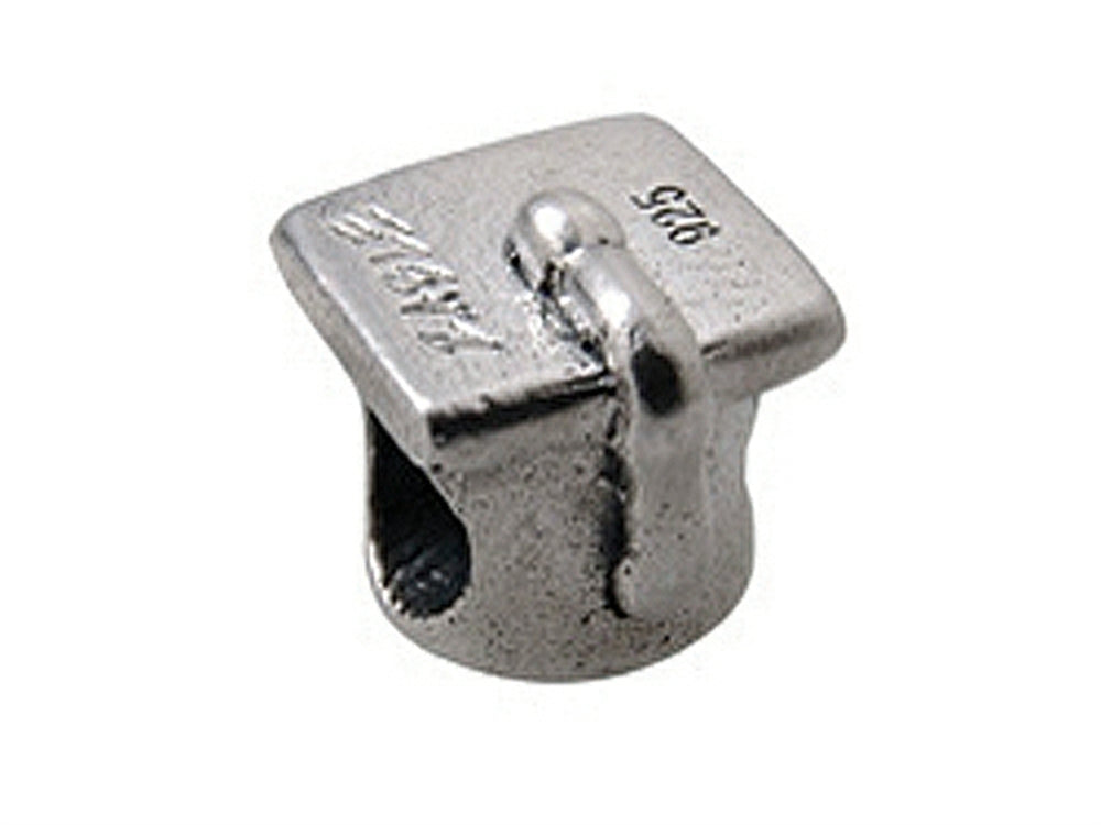 Zable Sterling Silver Graduation Cap Bead / Charm