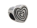 Zable Sterling Silver Heart with Engraveable Hearts Bead / Charm