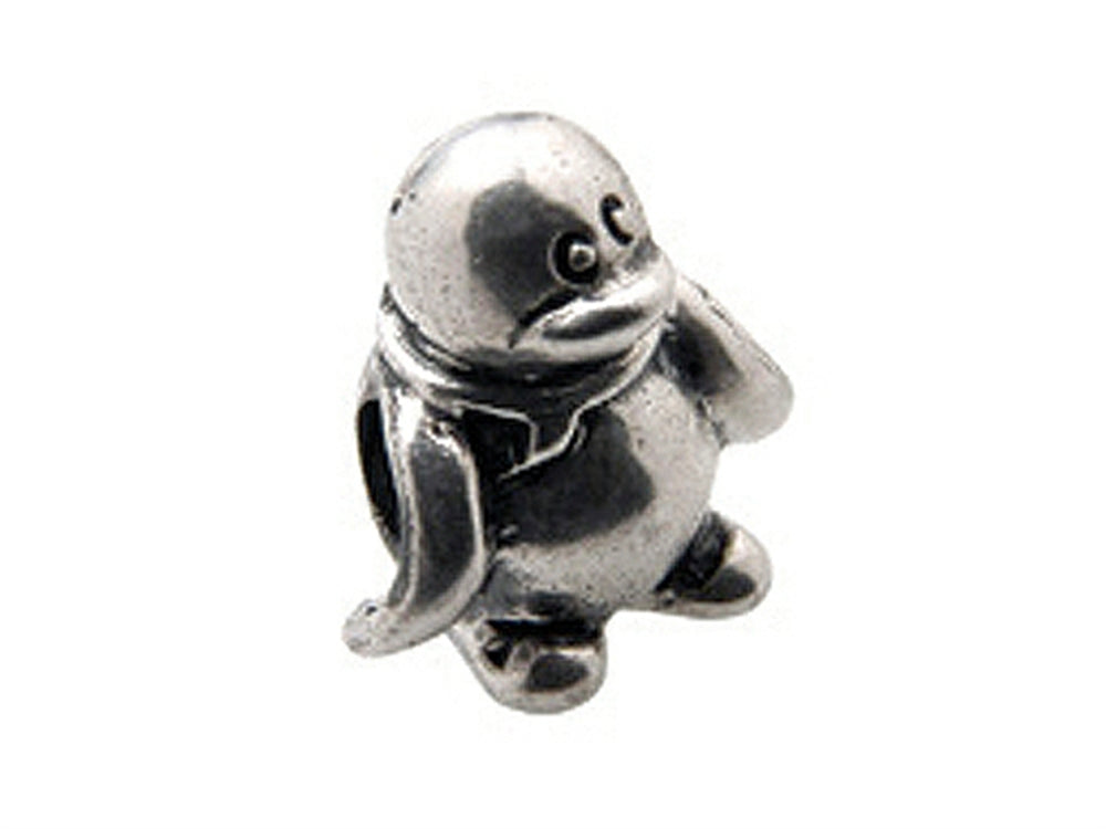 Zable Sterling Silver Penguin Bead / Charm