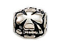 Zable Sterling Silver Clover Barrel Bead / Charm
