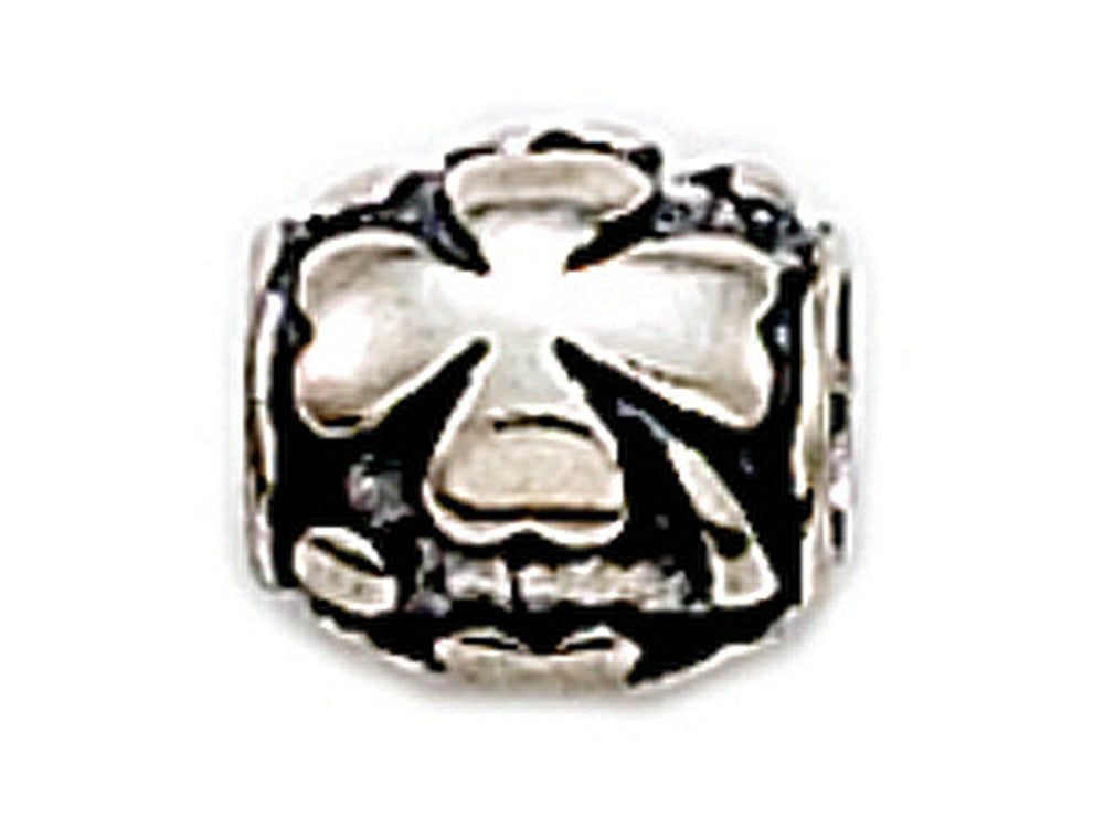 Zable Sterling Silver Clover Barrel Bead / Charm