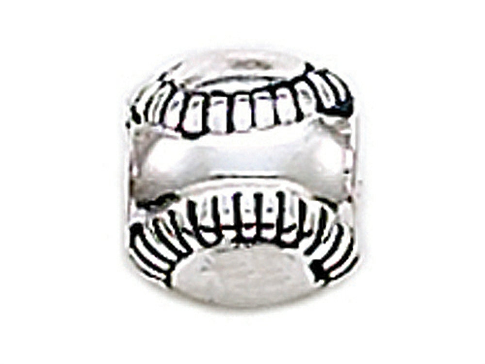 Zable Sterling Silver Baseball Compatible Bead / Charm