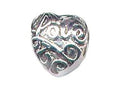 Zable Sterling Silver Love Heart Bead / Charm