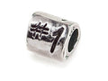 Zable Sterling Silver Triangular #1 inch Bead / Charm