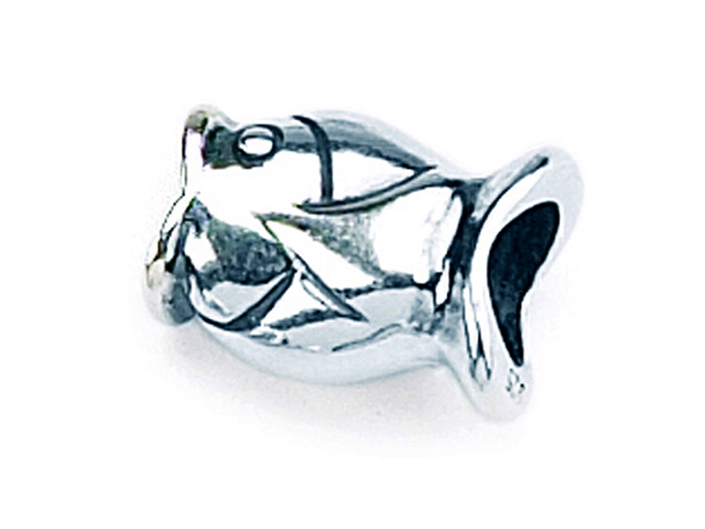 Zable Sterling Silver Fish Bead / Charm