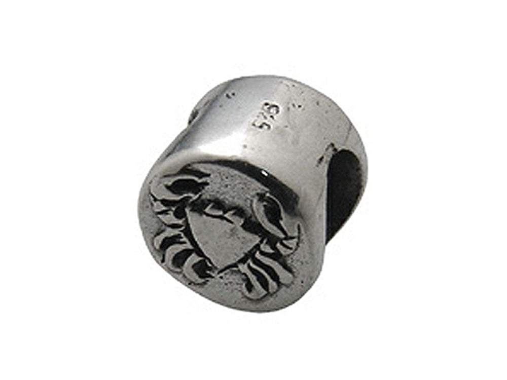 Zable Sterling Silver Zodiac-Cancer Bead / Charm