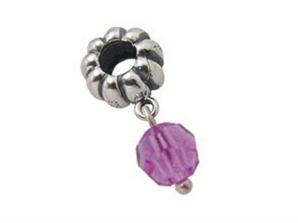 Zable Sterling Silver June Crystal Dangle Bead / Charm