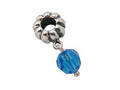 Zable Sterling Silver December Crystal Dangle Bead / Charm