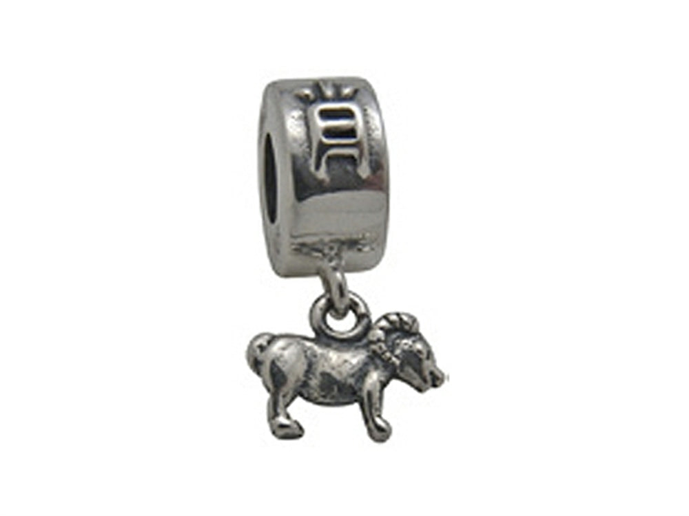 Zable Sterling Silver Chinese Zodiac-Sheep Bead / Charm