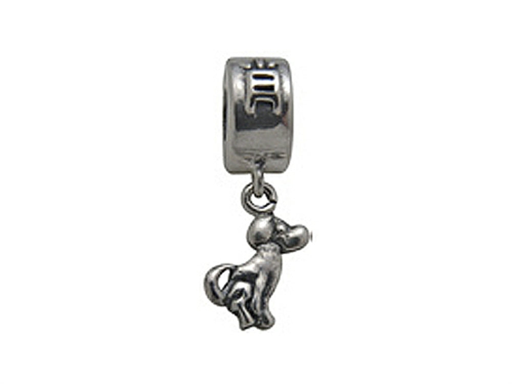 Zable Sterling Silver Chinese Zodiac-Dog Bead / Charm