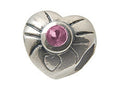 Zable Sterling Silver June Birth Month Heart Bead / Charm
