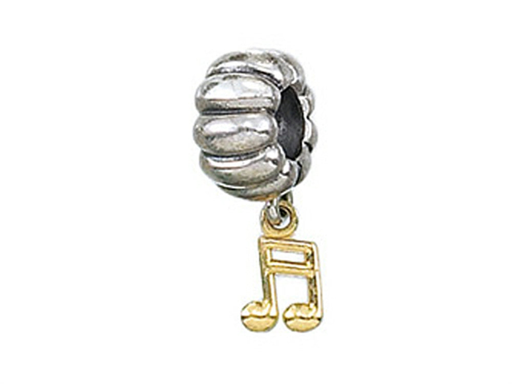 Zable 14k Music Note Dangle Bead / Charm