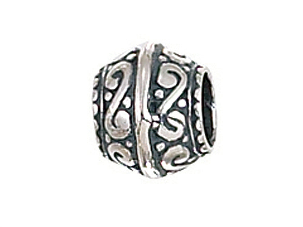 Zable Sterling Silver Filigree Spacer Bead / Charm