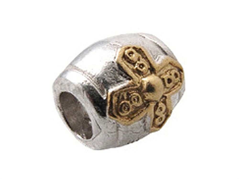 Zable Sterling Silver Cross Spacer Bead / Charm