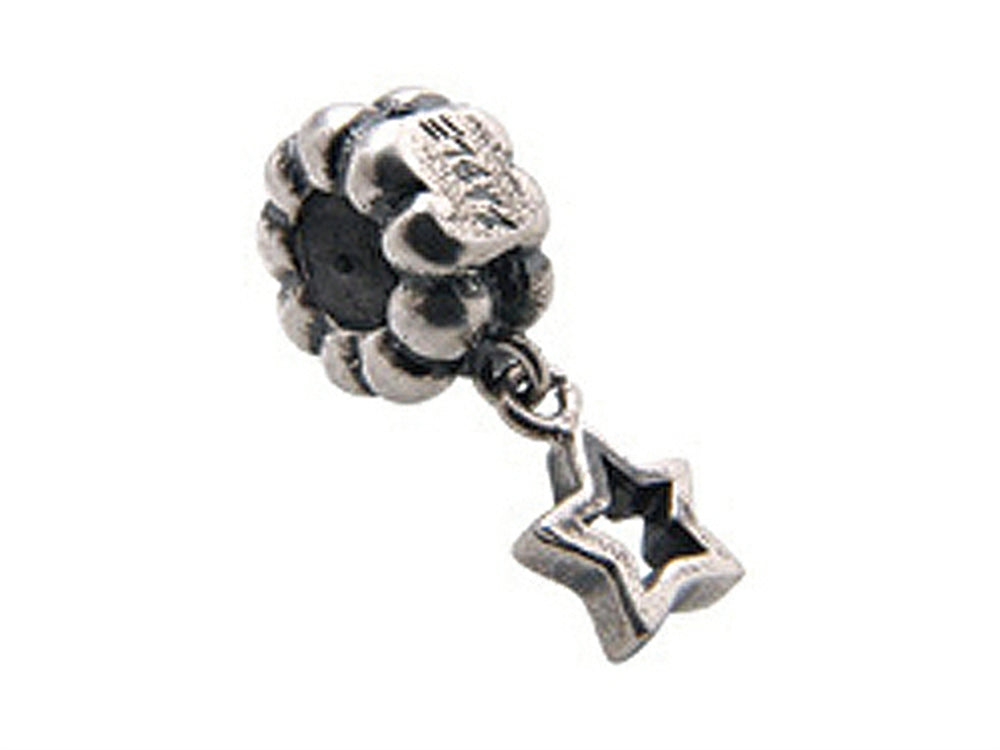 Zable Sterling Silver Dangle Star Bead / Charm