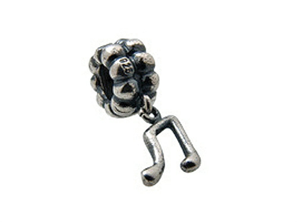 Zable Sterling Silver Dangle Music Note Bead / Charm