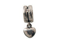 Zable Sterling Silver Heart Dangle with Stones Bead / Charm