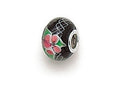 Zable Sterling Silver Tabor-Hydrangea Glass Murano Glass Bead / Charm