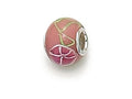 Zable Sterling Silver Orange Blossom Glass Murano Glass Bead / Charm