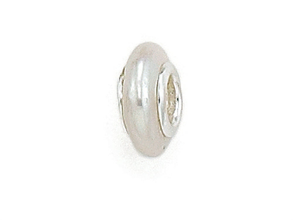 Zable Sterling Silver Freshwater White Cultured Pearl - Bead / Charm