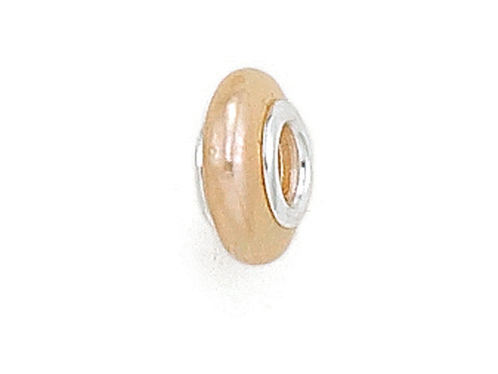 Zable Sterling Silver Freshwater Cultured Pearl - Pink Bead / Charm