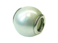 Zable Sterling Silver 10Mm Shell Simulated Pearl White Bead / Charm