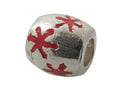 Zable Sterling Silver Red Enamel Stars Bead / Charm