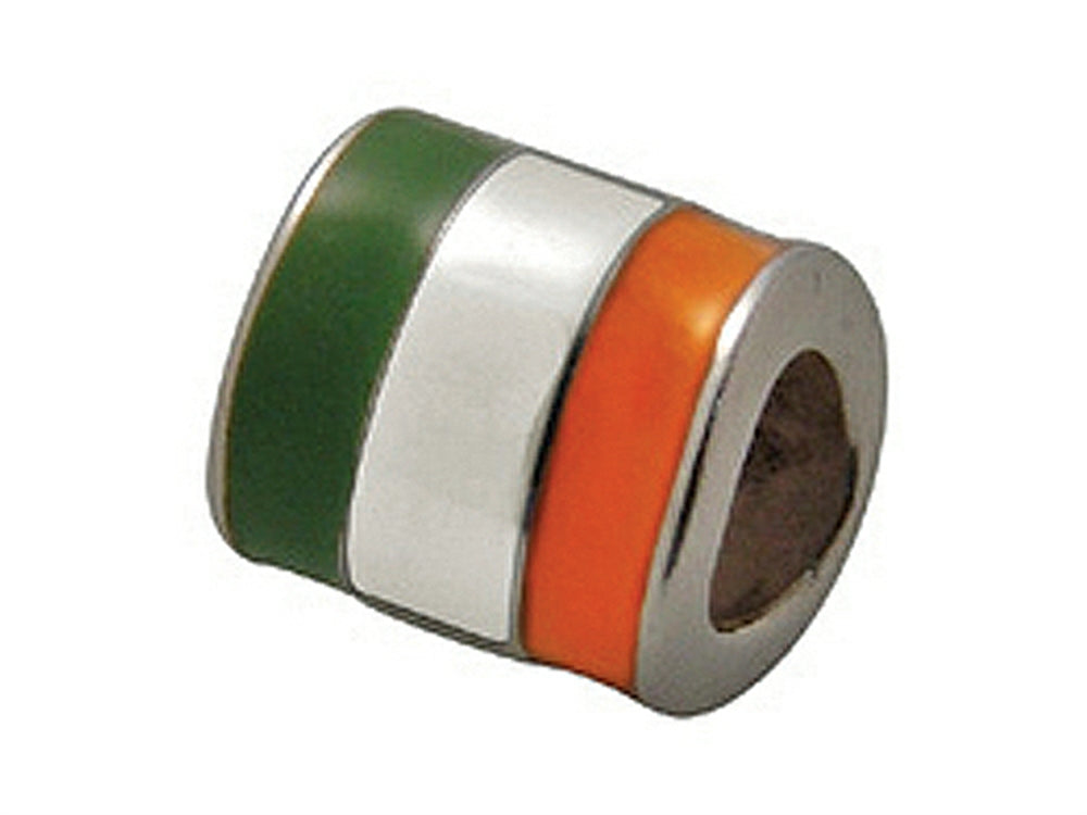Zable Sterling Silver Ireland Enamel Flag Compatible Bead / Charm