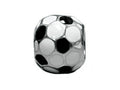 Zable Sterling Silver Soccer Ball, Enameled Bead / Charm