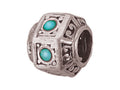 Zable Sterling Silver Simulated Turquoise Bead / Charm