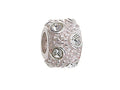 Zable Sterling Silver April Crystal Ball Non-oxidized Bead / Charm