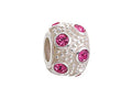 Zable Sterling Silver October Crystal Ball Non-oxidized Bead / Charm