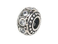 Zable Sterling Silver Crystal Birth Month April Bead / Charm