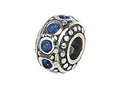 Zable Sterling Silver Crystal Birth Month September Bead / Charm