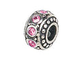 Zable Sterling Silver Crystal Birth Month October Bead / Charm