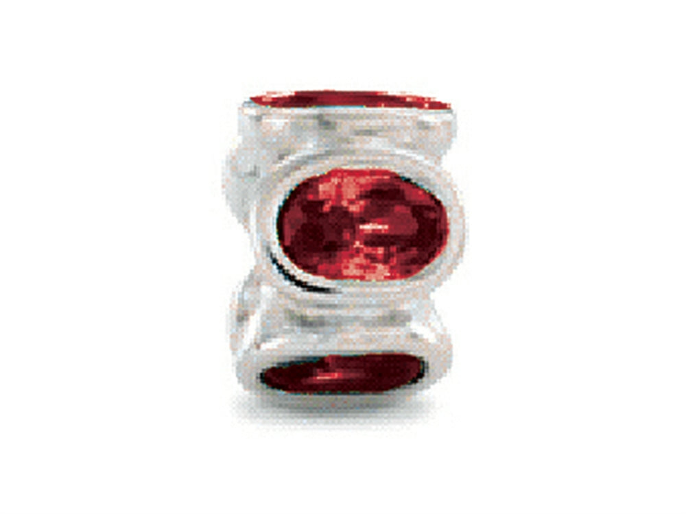 Zable Sterling Silver Bezel Set Ovals January Bead / Charm